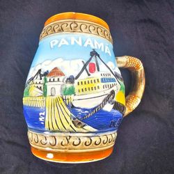 Vintage Panama Souvenir Beer Stein