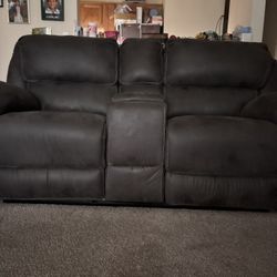 Recliners Sofa And Single Recliner