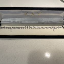 Retired Open hearts sterling silver bracelet