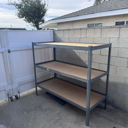 Metal Shelve With Plywood 