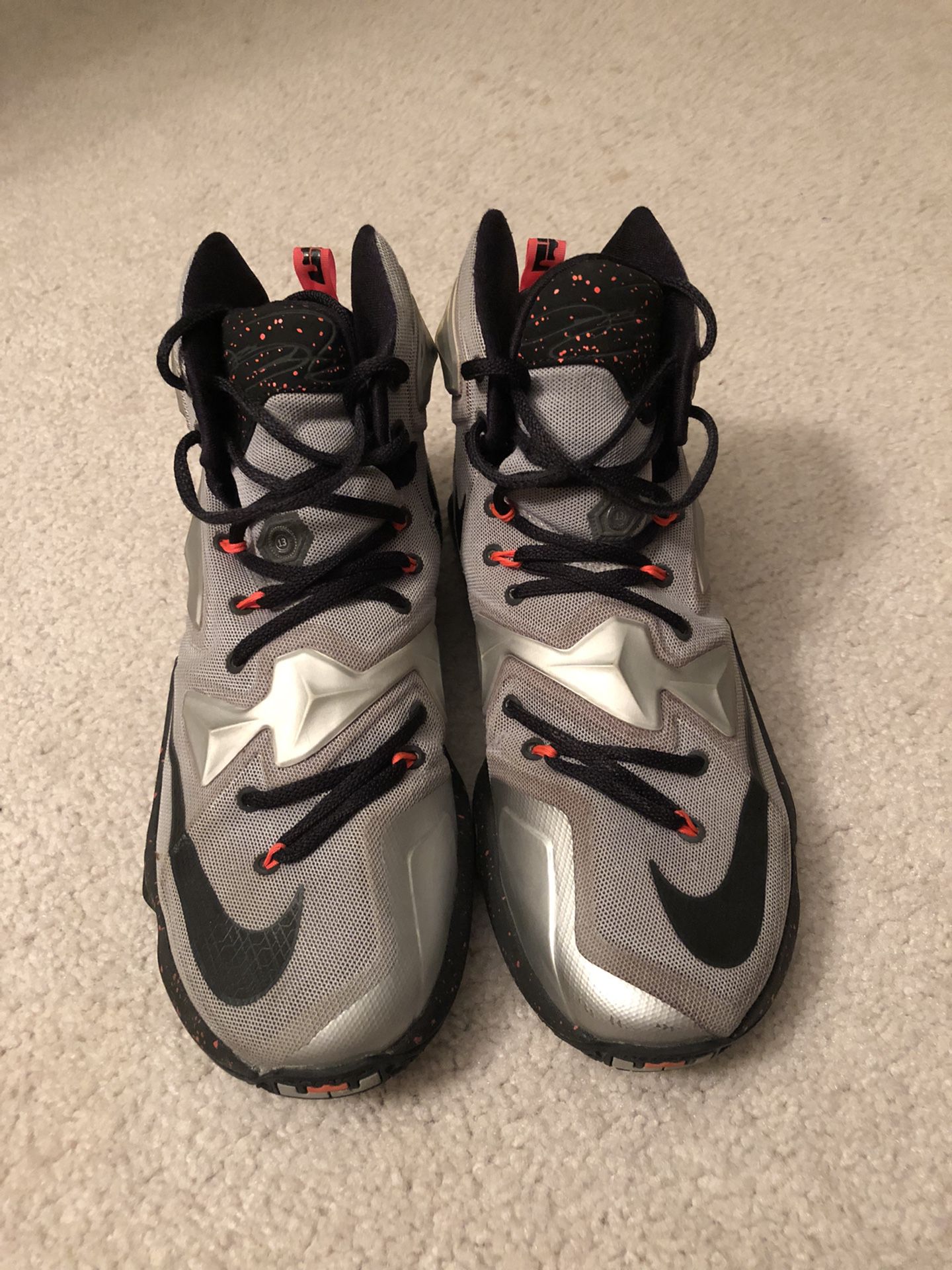 Lebron James Lebron 13 Lava Athletic Basketball Shoes - Great Condition