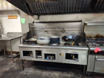 Commercial Stainless Steel Wok Range