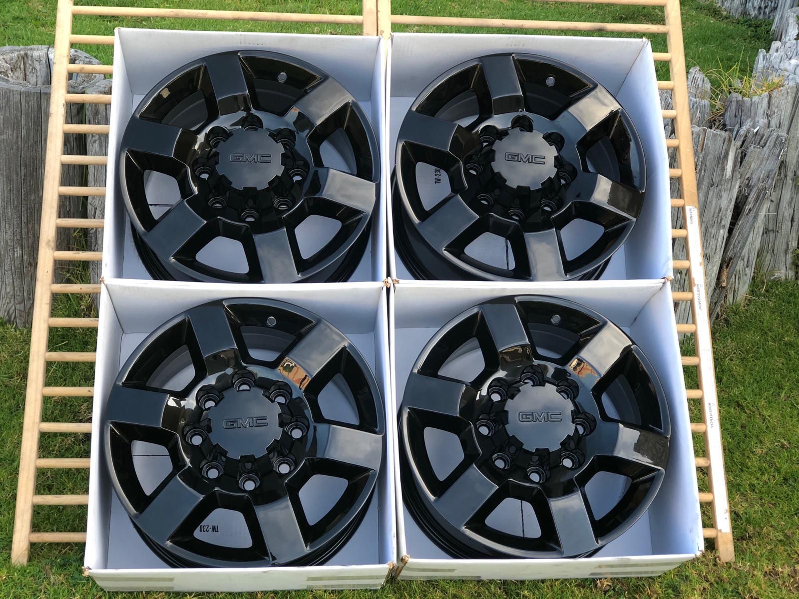 18” GMC 2500 HD wheels rims new black