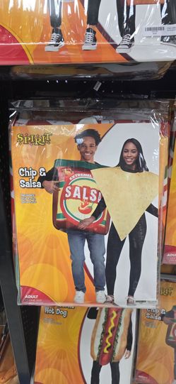 Halloween Couples Costume Chips and Salsa Adult One Size Spirit Halloween NEW !!