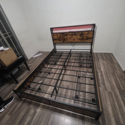 Queen Bed Frame And Matress 