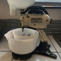Vintage Hamilton Beach Mixer W/ Accessories Model D Tested Works