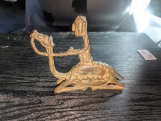 Bronze Dogon Figure of a Rider and Camel