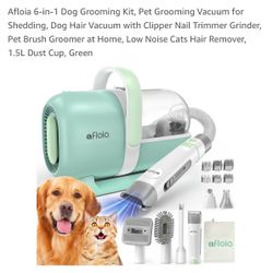 Afloia 6-in-1 Dog Grooming Kit, Pet Grooming Vacuum