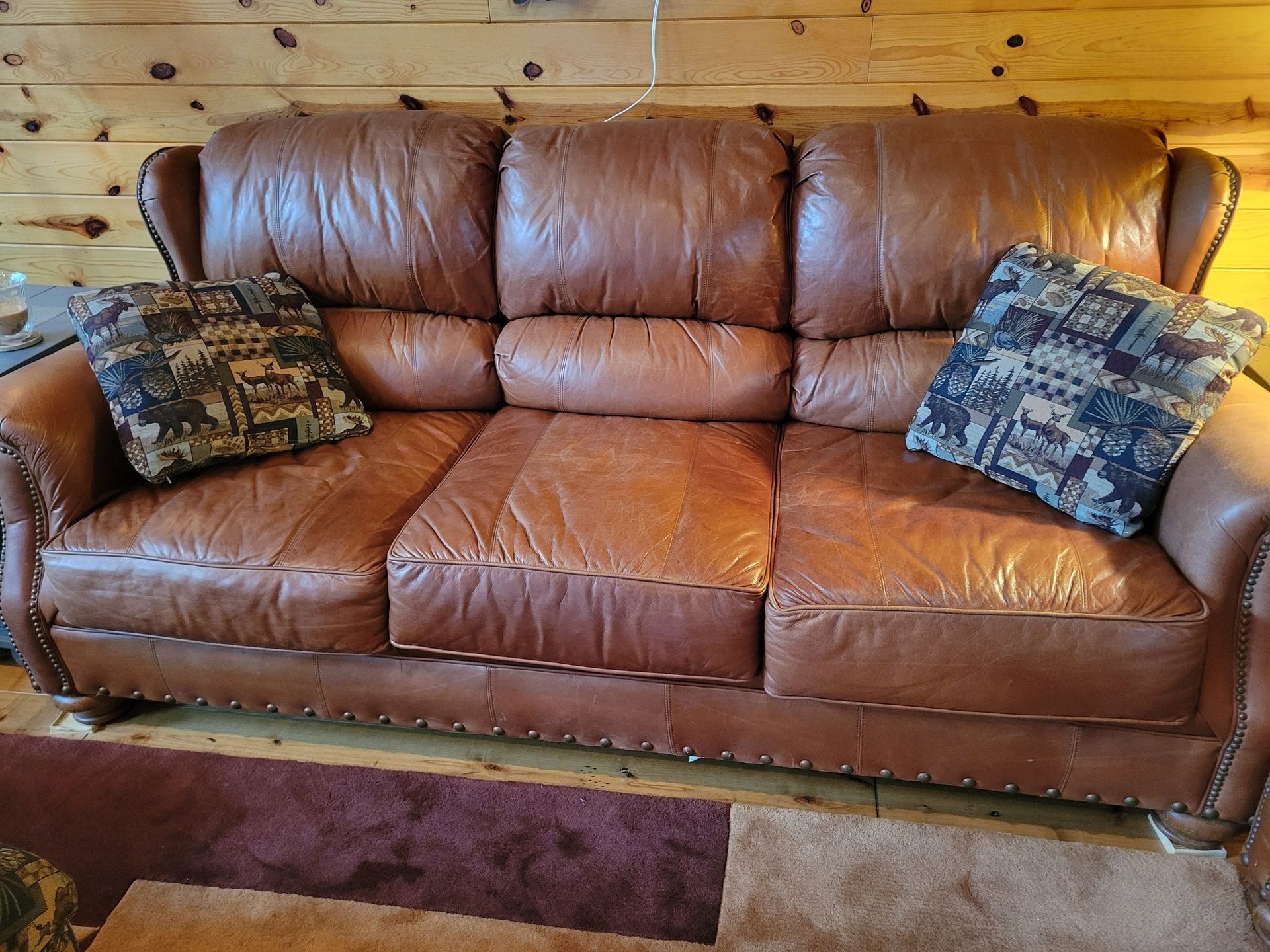 Cabin Couch & Loveseat  & Ottoman 