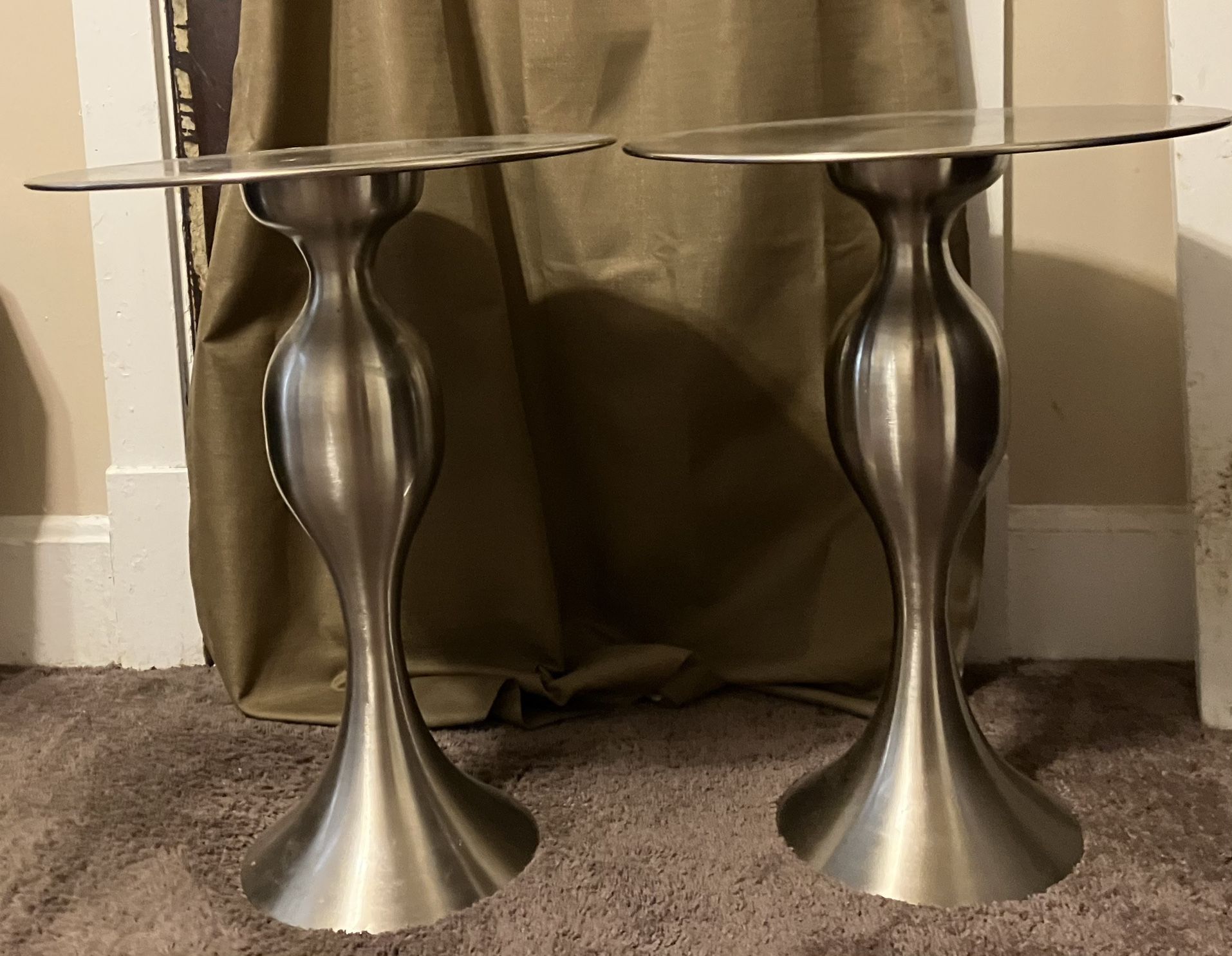 Retro Chrome End Tables