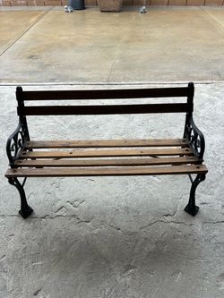 Children’s park outdoor bench