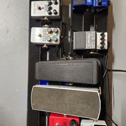Misc Guitar Pedals and Board