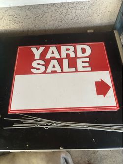 Yard sale signs(6)