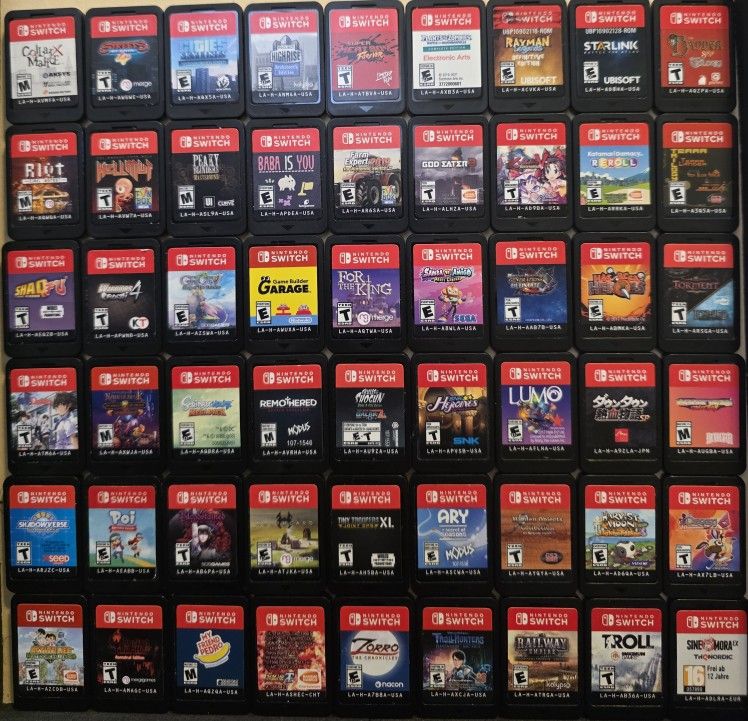 Nintendo Switch games (No Cases)