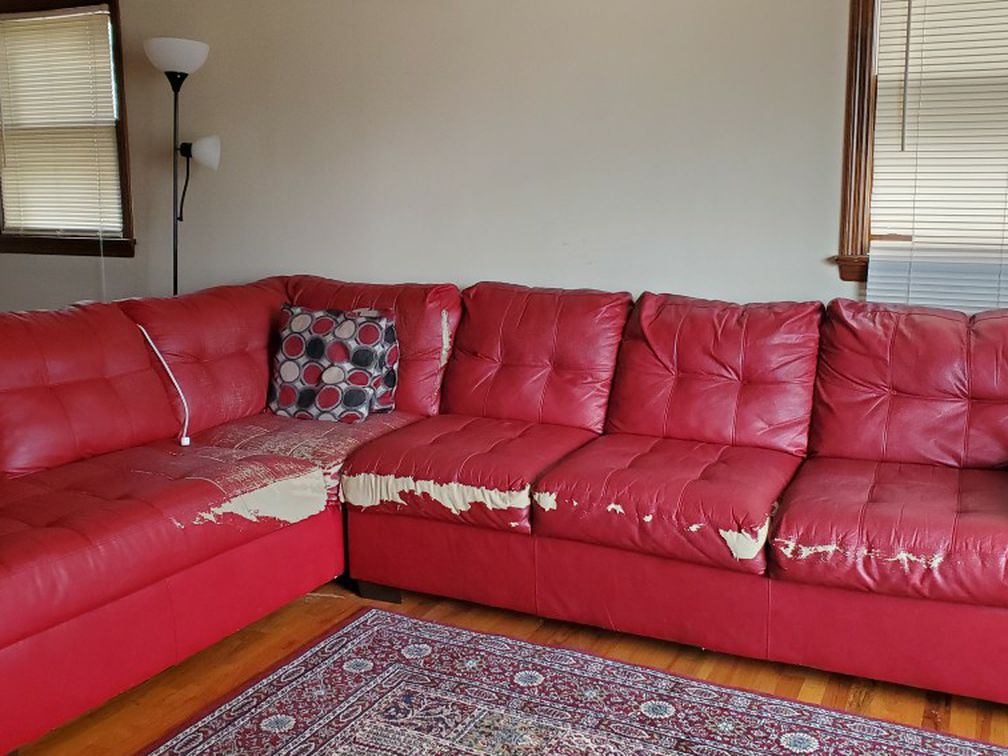 Free Two Pieces Sectional Sofa