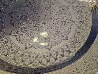 Decorative Metal Embossed Plate or Tray