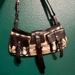 Vintage Burberry Satchel Bag