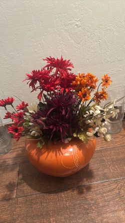 Fall Table Decor -Orange