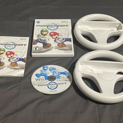 Mario Kart Nintendo Wii + Steering Wheels