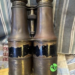 Brass. French Binoculars With Extensions