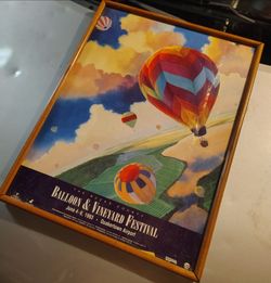 Vintage postal that is framed already
