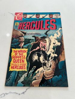 VINTAGE CHARLTON  COMIC BOOK 1968 ADVENTURES OF MAN GOD HERCULES ISSUE #8, VG  Nice Book, Tanning, Creases, Normal Silver Age Wear, Great Reader