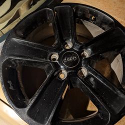 4 Jeep Wrangler / Gladiator OEM 18” Black Wheel – Excellent Condition – Rim 9255