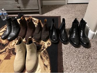 Men’s Chelsea Boots For Sale Two Brand New Ones The Zara Ones,and The Steve Madden all Size 10 And 1/2 And 11