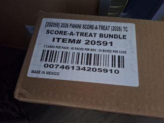 2026 Panini Score A Treat Case of 20 Boxes