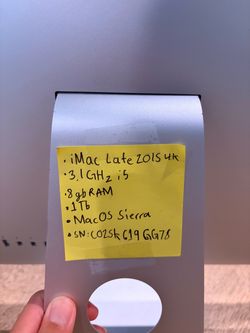 iMac late 2015 model