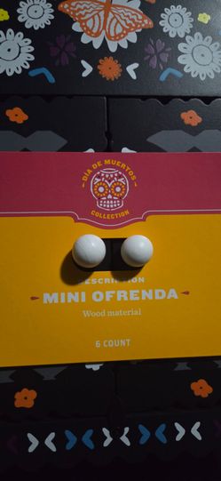 Día de Muertos Mini Ofrenda Wood Set 6 Count