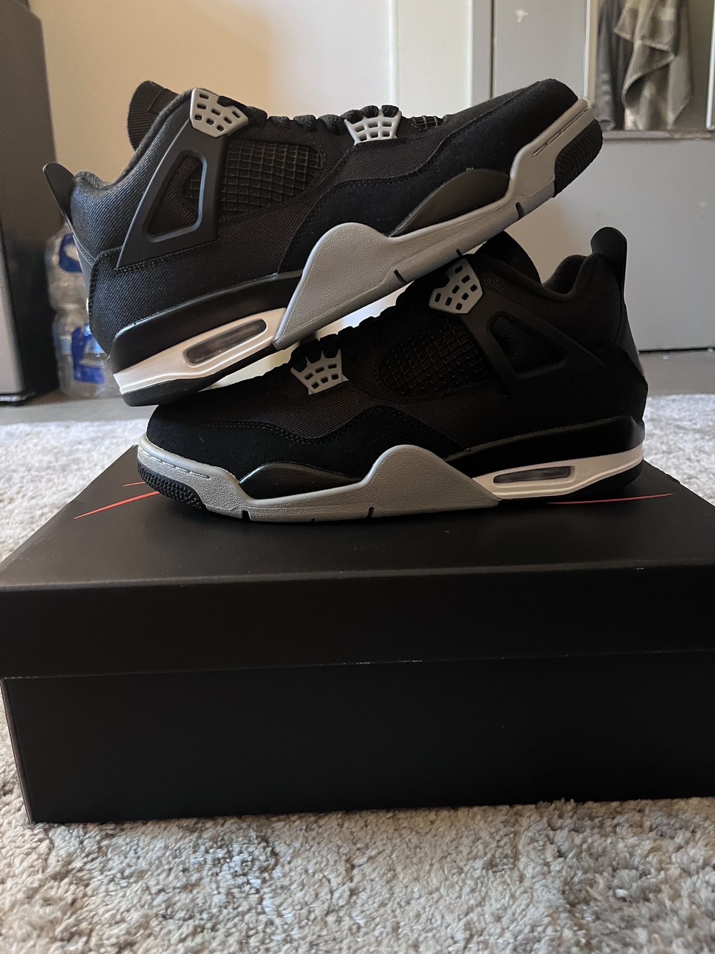 Jordan 4 Black Canvas