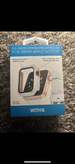 WITHIT fashion bumper with glass for 38MM Apple Watch