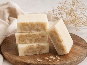 Handmade Breastmilk Oatmeal Soap Bars