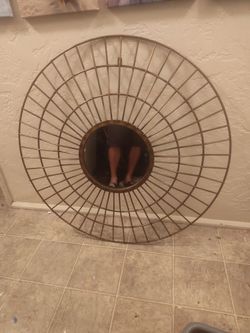 Metal Grid Styled Mirror