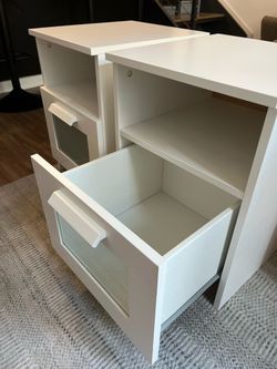 White Nightstand (SET) 2x