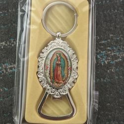 Virgen De Guadalupe Bottle Opener And Chain
