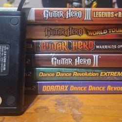 Ultimate Rhythm Game Lot – Guitar Hero + DDR – PS2, PS3, Xbox 360