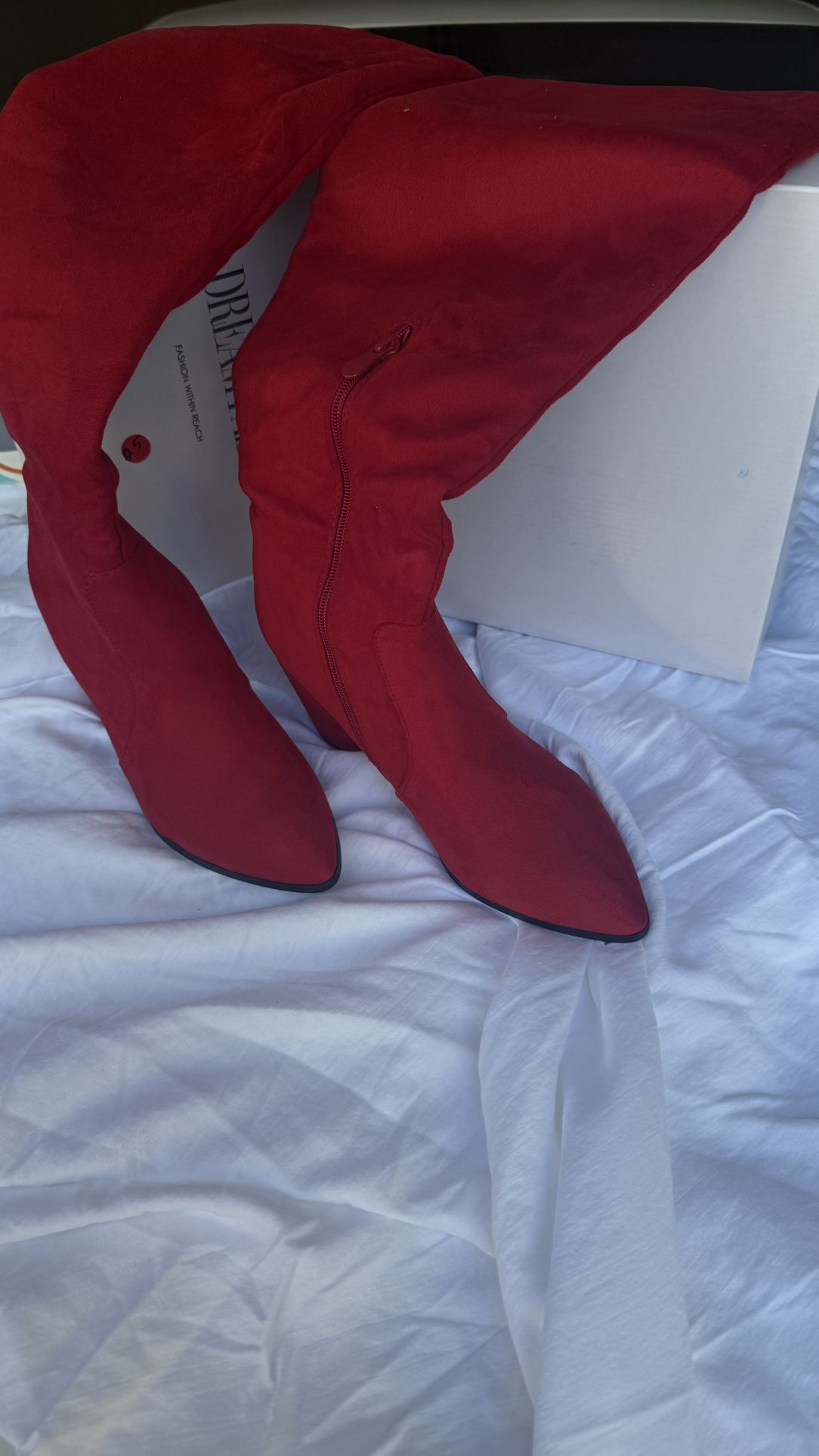 Red Women Boots 