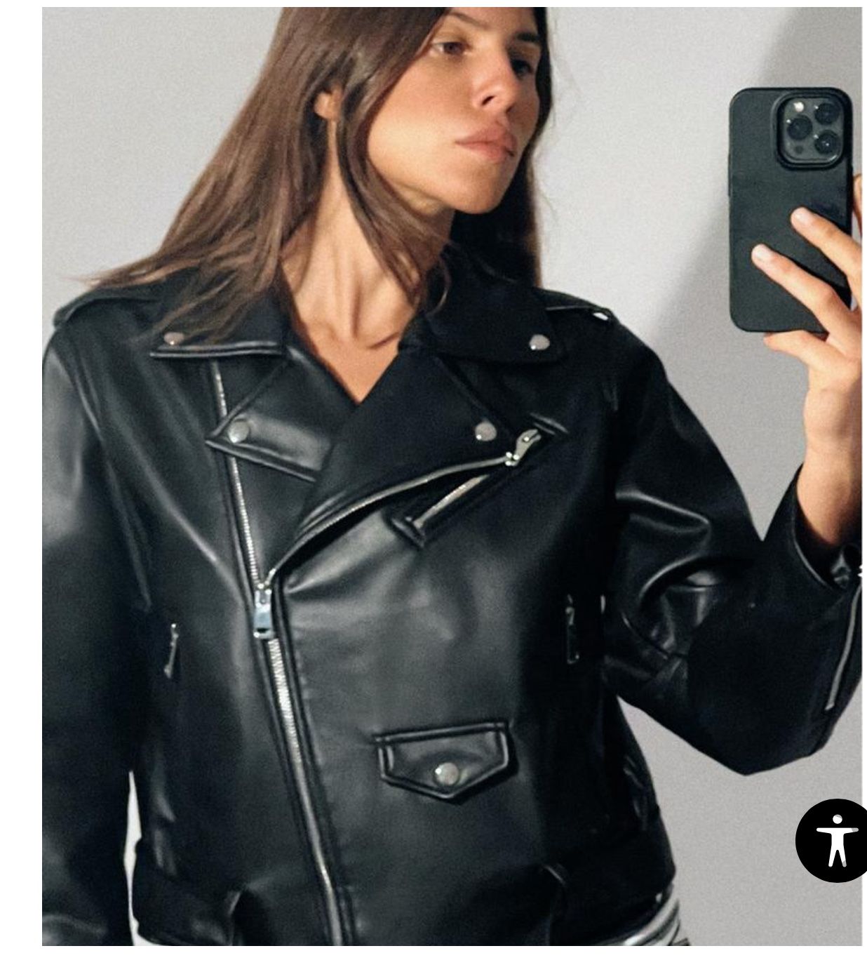 Faux Leather Biker Jacket