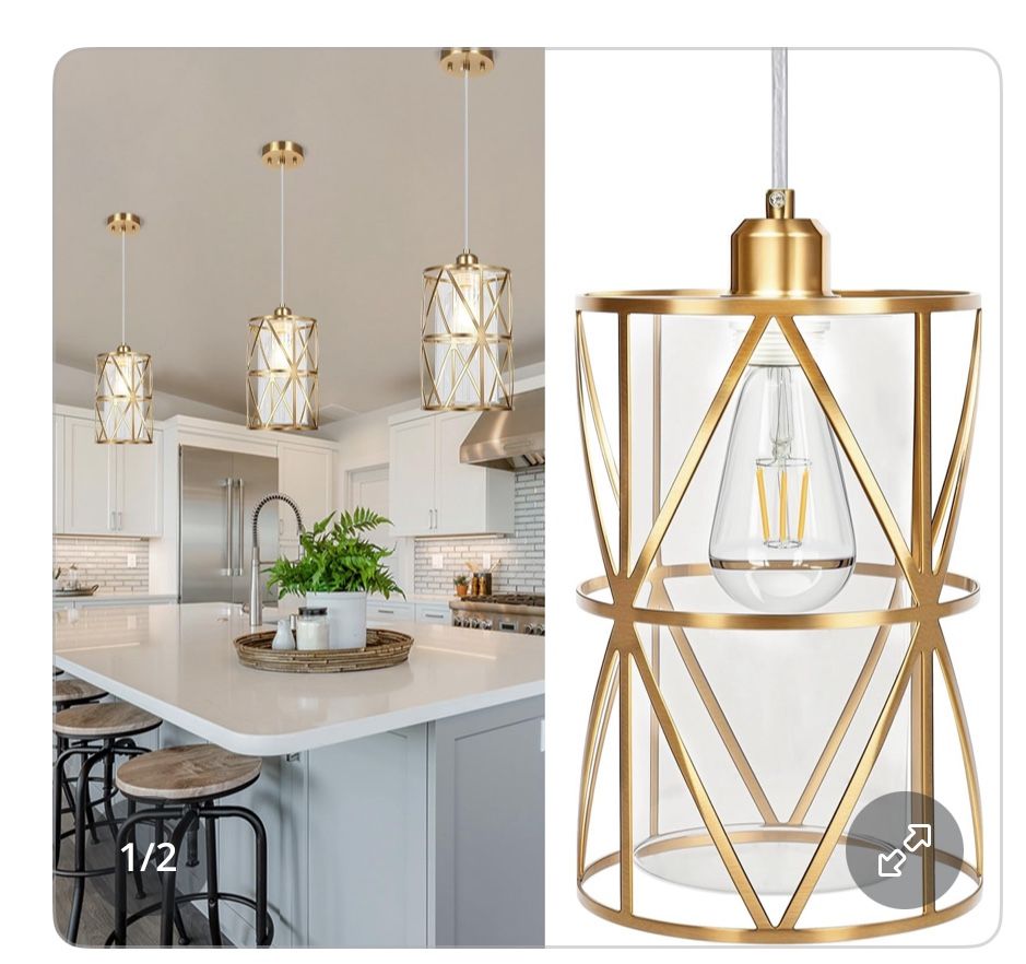Brushed Gold Pendant Light