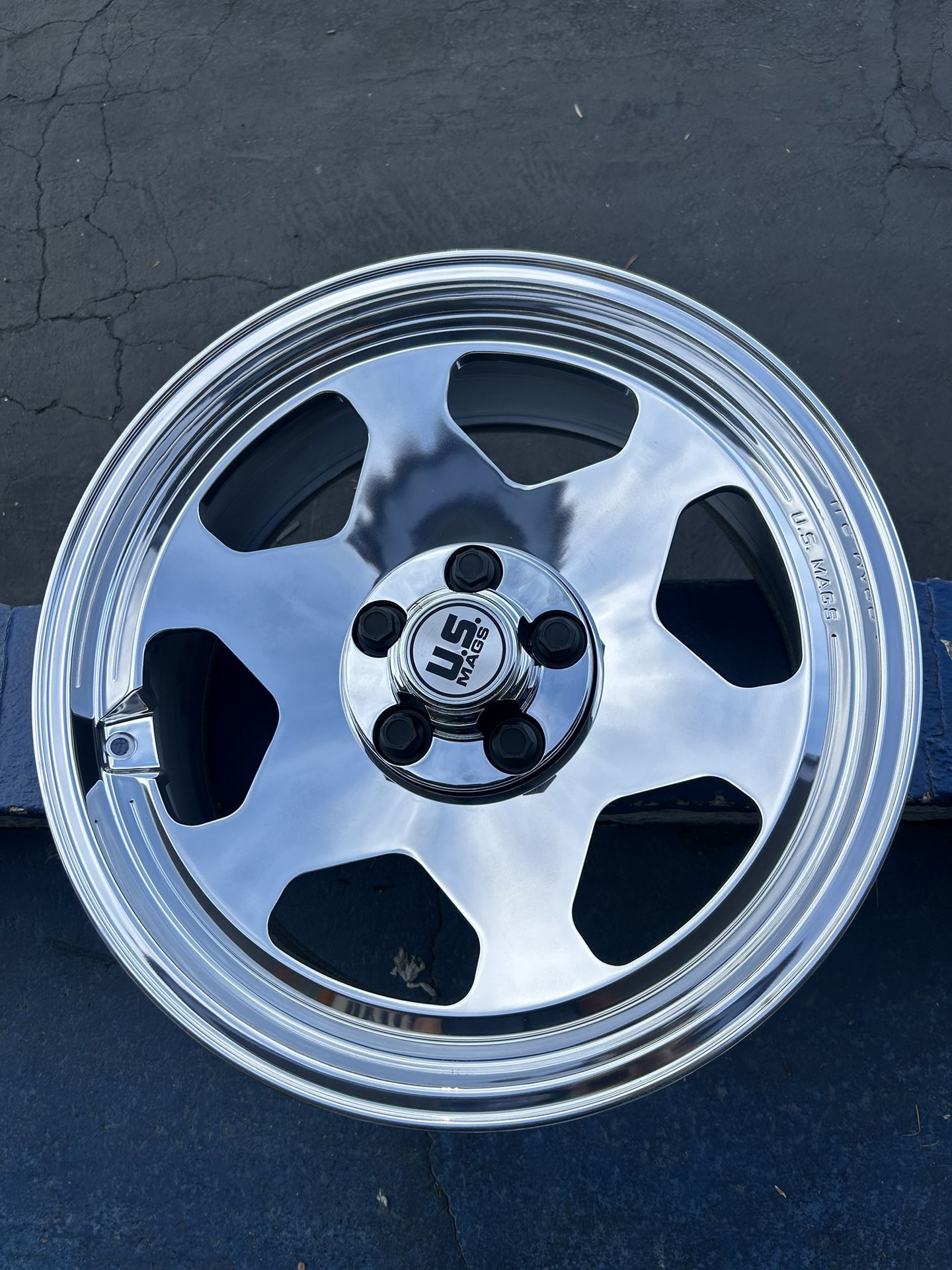 5x5 Chevy Wheels Gray Ridler 650 18x8 & 18x9.5 5x5.0 Staggered Package