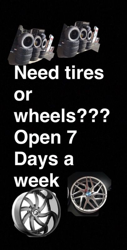 Bayfair tires and wheels open 7 Days a week