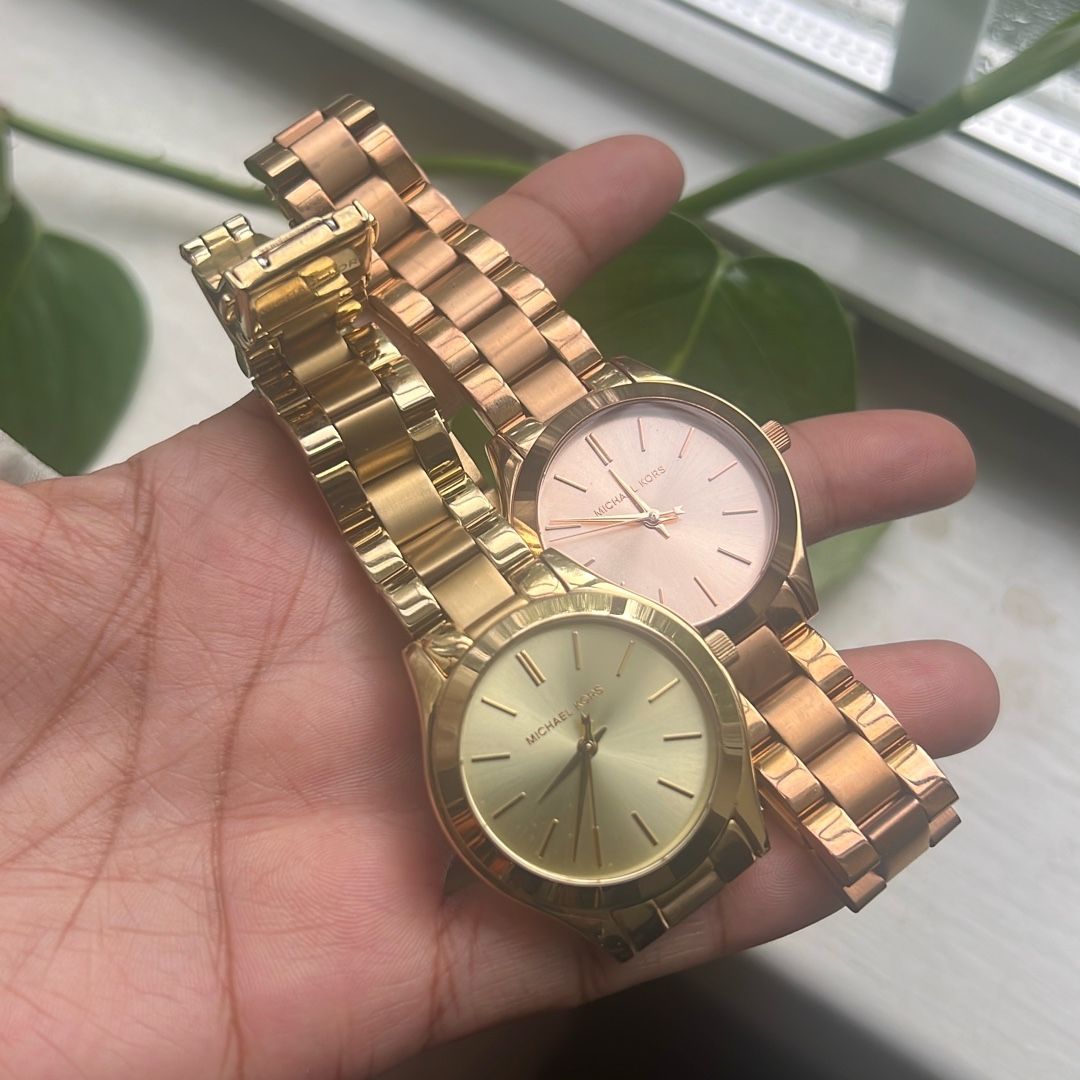 2 Watches (gold /rose gold)