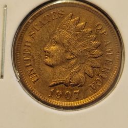 1907 Indian Head Cent Penny Rare  - Great condition LOOK!
