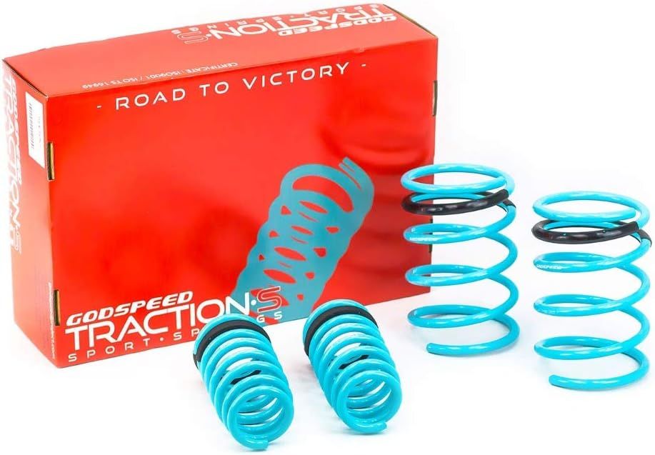 GODSPEED LS-TS-AA-0002 TRACTION-S PERFORMANCE LOWERING COIL SPRINGS KIT SUSPENSION FOR ACURA RSX (DC5) 2002-04