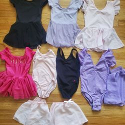 Girls xs 4/5 ballet leotards and skirts Bundle