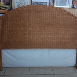 Queen Wicker Headboard - $110