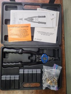 Astro Pneumatic Tool 1450 13" Plusnut and Extra-Long Rivet Nut Setter Kit Metric & SAE
