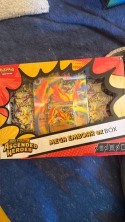 Ascended heroes mega emboar ex pokemon box